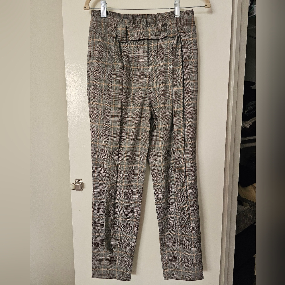 Express Men's Multicolor Plaid Dress Pants